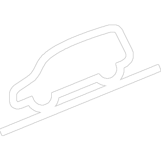 Hill Descent Control System Indicator (White/Green)